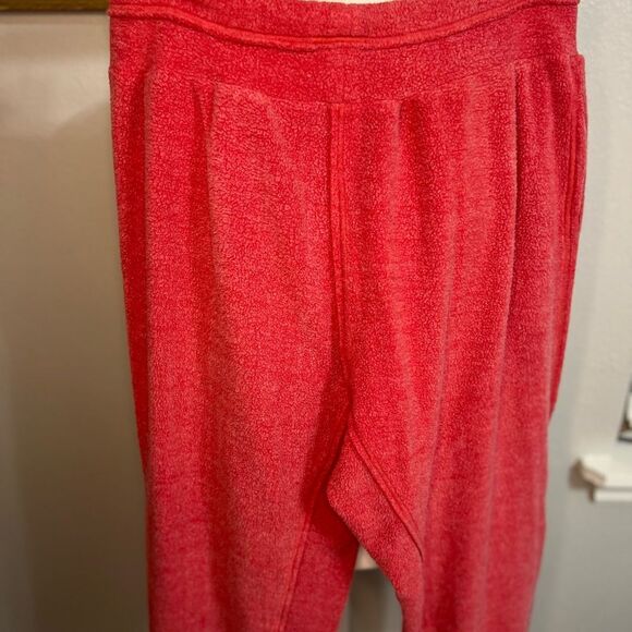 Free People Intimately Cozy Red Fleece
Jogger Pants Small Oversized - Picture 11 of 14